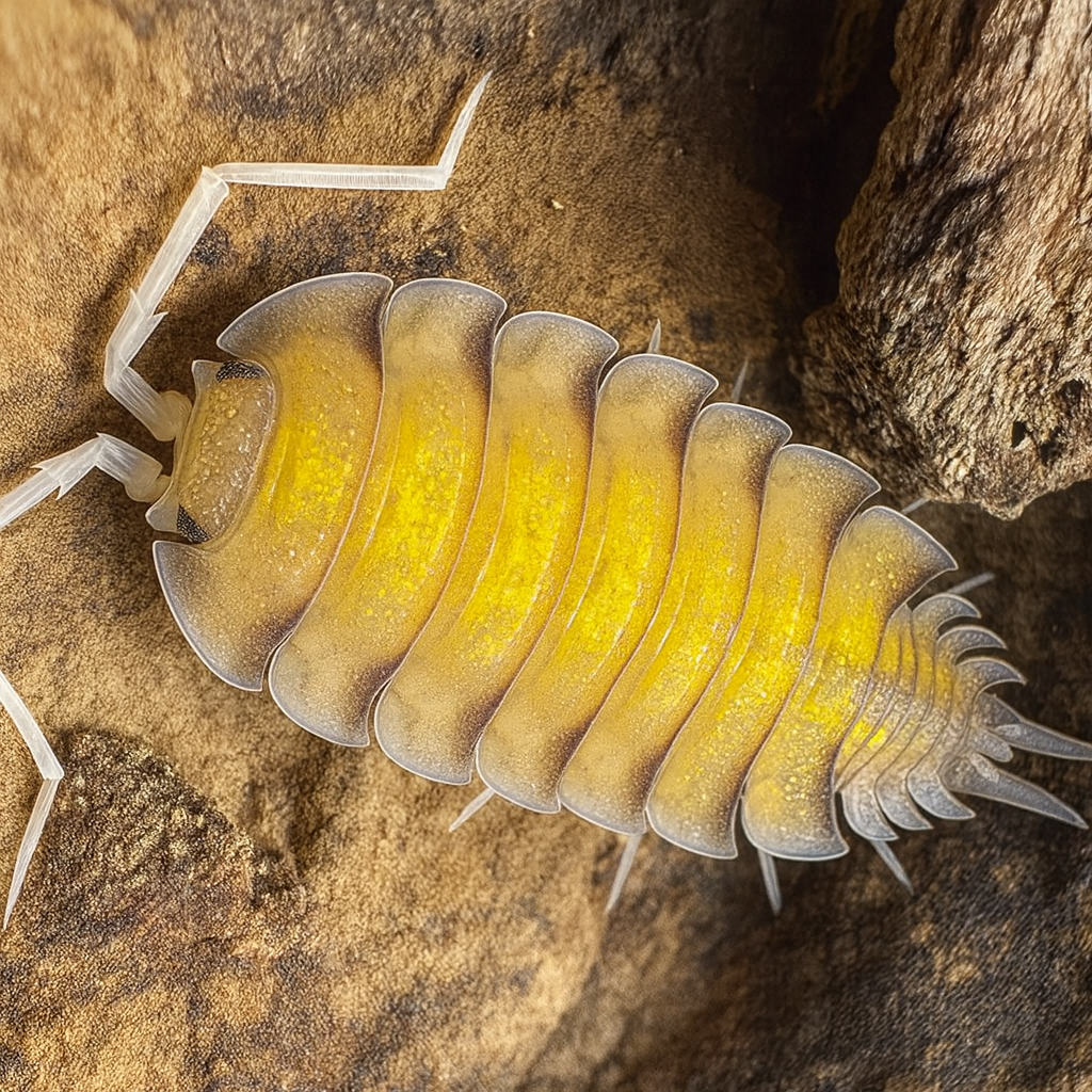 Porcellio bolivari "Yellow Ghost"