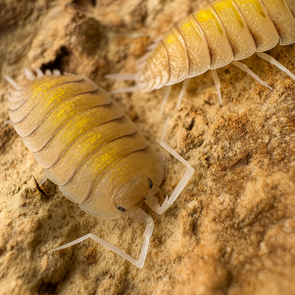 Porcellio bolivari "Yellow Ghost"