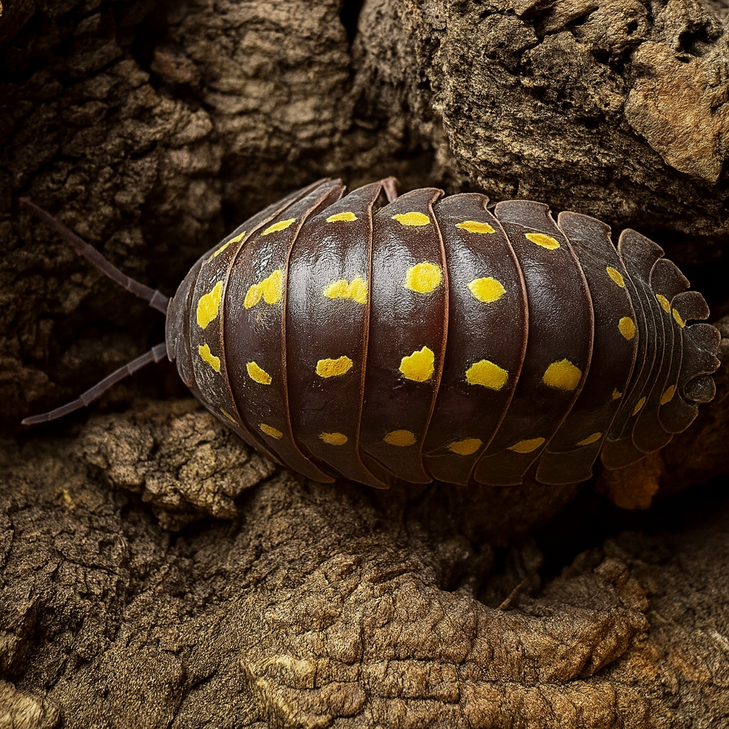 Armadillidium Gestroi (Yellow Spotted Isopod)